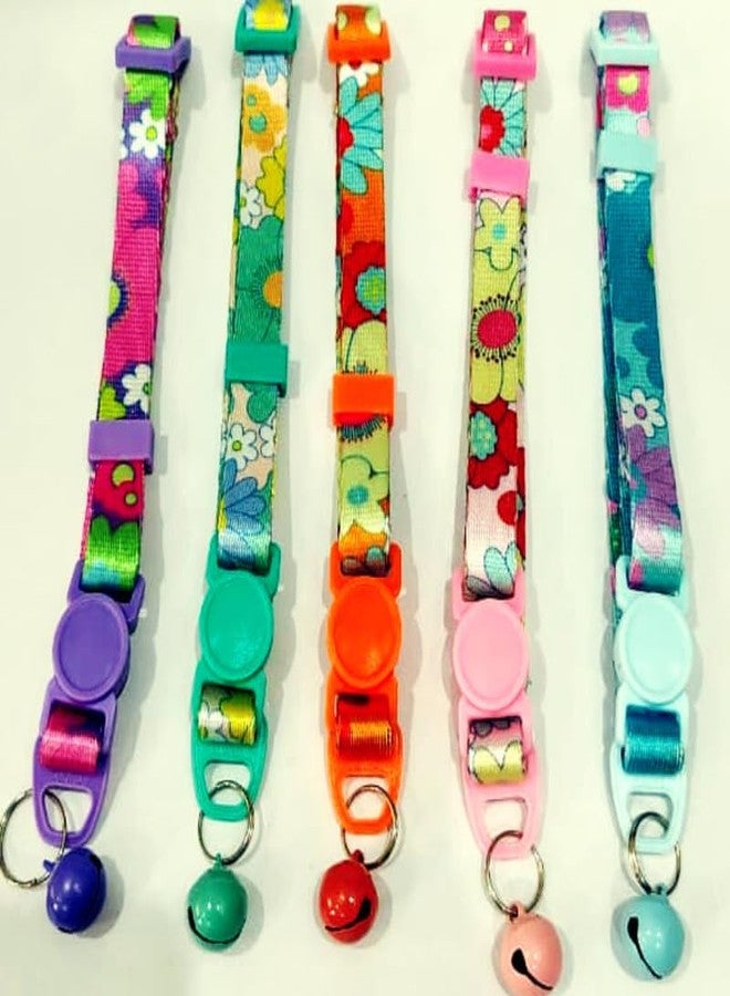 KittuPet Fashion Printed Nylon Cat Collar with Bell | Adjustable, Soft & Safe for Cats & Kittens - Image 1